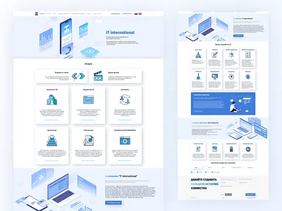 iT international - software development company design flat flat 2.0 illustration isometric isometric art isometric design isometric illustration isometry logo software company ui ux vector web web design web design webdesign website website design