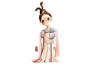 Han nationality of 56 nationalities dress illustration