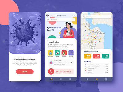Coronavirus App coronavirus covid 19 mobileappdesign