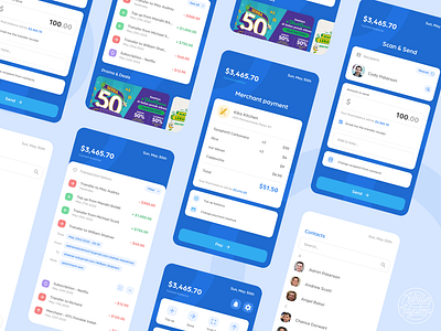 Digital Wallet Exploration - 3 app app design bank cashless collage dashboard design digital wallet emoney invoice merchant mobile bank mobile banking mobile design receipt thumbnails transaction transaction history ui uidesign