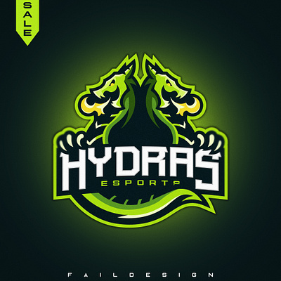 Hydras Esports logo for sale design dragon mascot logo esports esports logo esportslogo fail hydra logotype mascot mascot logo mascotlogo