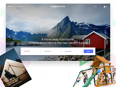 happy home website ecommerce homepagedesign minimalist website