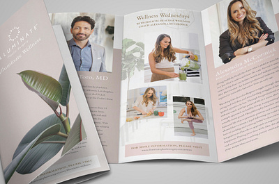 Illuminate Tri-Fold branding brochure design layout print design