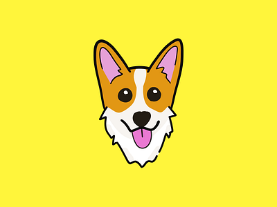 Corgi Delight design illustration logo vector