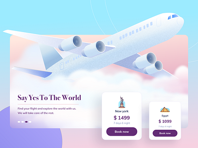 Tripit - Illustration aeroplane art booking card color design exploration flight hero home illustration minimal new york online tourism travel ui ux vector website