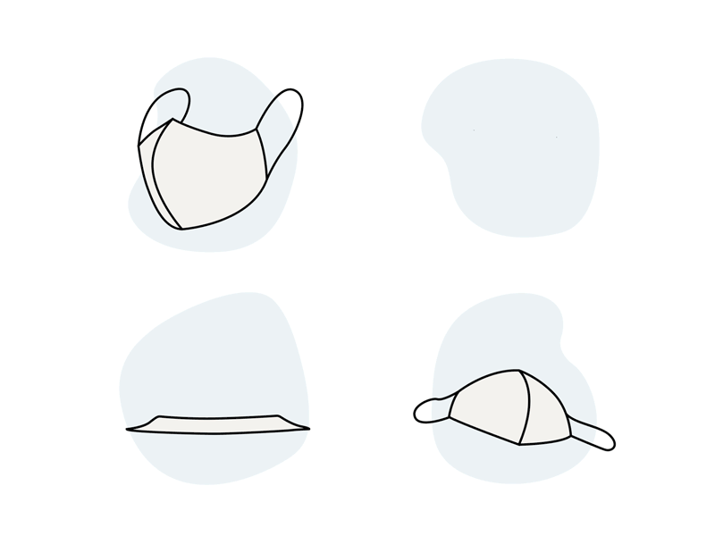 Face Mask Icons adobe aftereffects adobe illustrator animations antimicrobal copper infusion corona coronavirus covid19 eco eco friendly ecological face mask icon designs mask medical mask microbes protect protection reusable virus