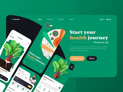Shopping app Landing page homepage mobile personal center shopping cart ui web 动画 应用 设计