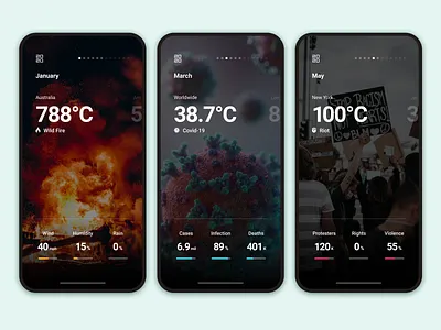 2020 Overview 2020 app australia blm covid19 epidemic mobile new york riot wild fire worst year