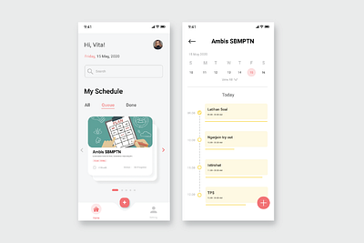 Planner App clean ui design figma mobile app planner ui