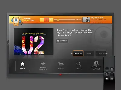 UI Digital TV Application - GVT interaction tv apps ui ux