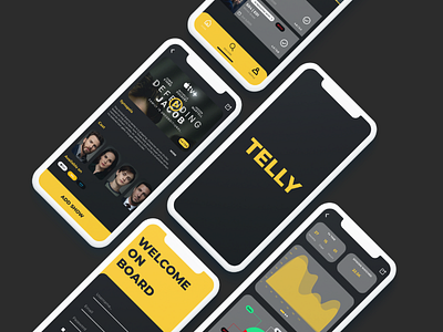 TELLY | UIKIT app dark ui ui ux