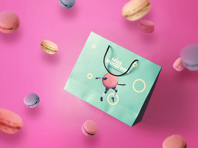 Macaroon shop rebranding branding character character design design illustration logo macaroon macaroons packaging typography