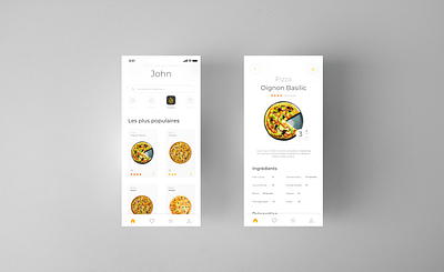 Pizz'App application choose discovery diy food food app mobile pizza price ui userexperience ux