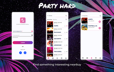 Party Hard app app branding design illustration logo web