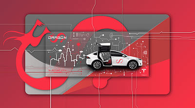 TESLA DRAGON adobe illustrator adobe photoshop automotive design banner city clean concept cyber design dragon electric electric machine electricity electronic flatdesign hmi illustrator interaction design minimal tesla