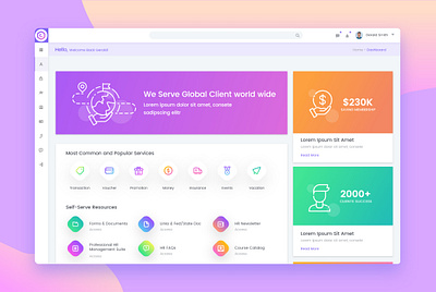 Employer Portal Design dashboad dashboard design dashboard ui design gradient ui