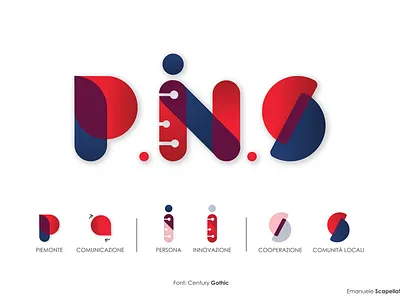 CONTEST P.IN.S - Logo, flayer, roll-up adobe illustrator comunication design flat flayer graphicdesign illustrator innvoation logo logo deisgn logos logotype minimal modern projects rollup shade simple social turin