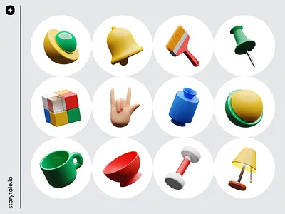 Humanity Illustrations 🤟 3d colorful design elements illustration storytale ui volumetric