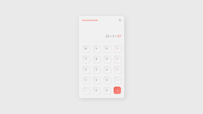 Daily UI 004 - Calculator app dailyui design ui