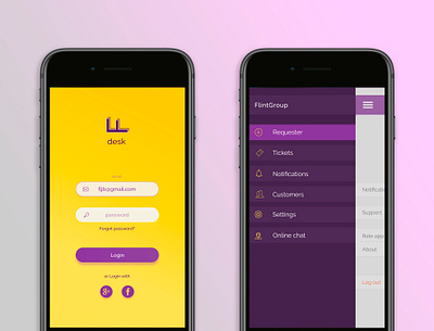 LL Desk app app colors design logo minimal