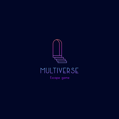 Multiverse logo challenge branding design icon identity illustration logo minimal typography vector