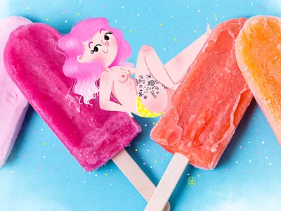 Ice ice baby character digital illustration digitalart illustration illustrator ipadpro procreate procreate art tattoo