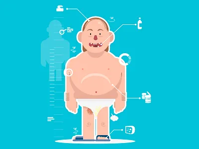 hygiene card aperoosteo charadesign flatdesign illustration mpparea playing card vector