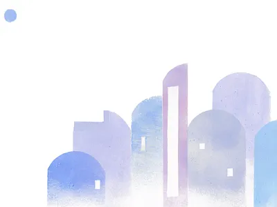 Cloud city ☁️ art arte artist digitalart draw drawing dribbble illustration illustrator illustrazione inspiration minimal paint painting procreate