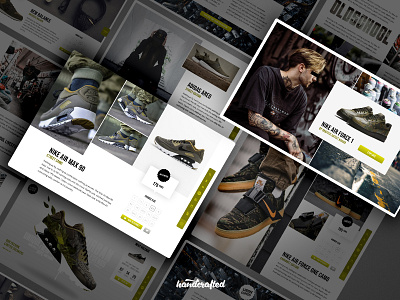 Concept for a Limited Edition Sneaker Store freelancer germany hamburg homepage landingpage screendesign ui webdesign