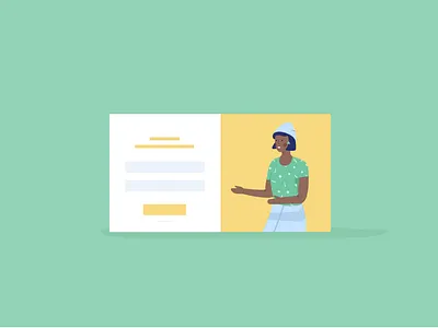 Blog Cover - Nonprofit Popup Examples article blog blue character green hat illustration popup promotion sales sleeknote ui web yellow