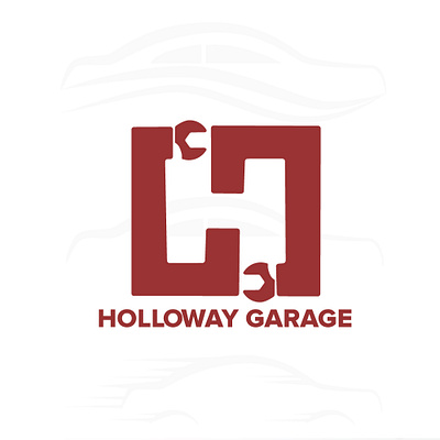 Holloway Garage Logo branding color design logo typography