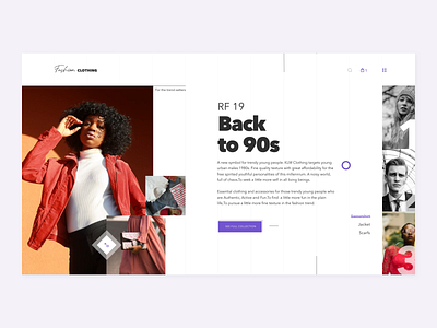 Fashion Clothing - Online fashion store concept animations bright color clean clothing design concept fashion fashion store modern uidesign uiux web shop