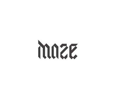 Maze logo option branding design logo logotype product design typography vector
