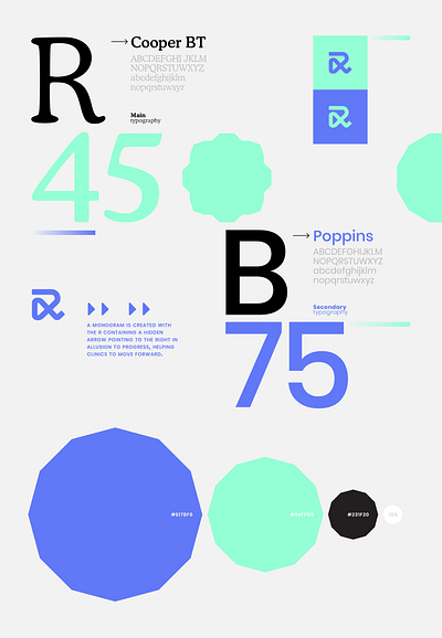 Readydok Typography art direction blue colours design digital technology typogaphy