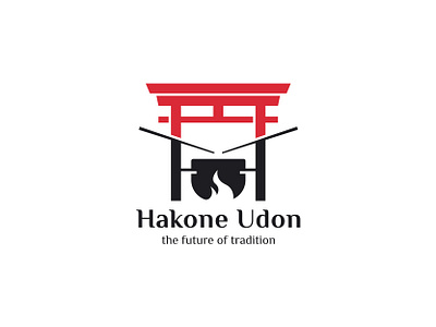 Japanese Food Logo art brand identity branding design dual meaning food graphic hakone icon icons illustration japanese logo logo for sale logoground logos restaurant sale sales vector