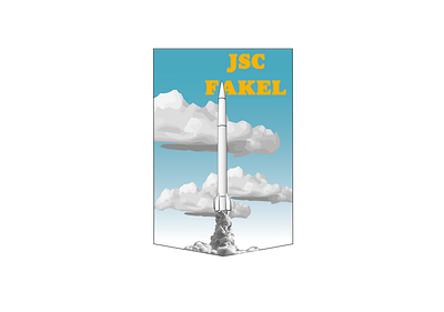 MISSILE design flat illustration vector