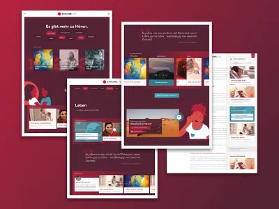 [WIP] MEDEL's Explore Life design flat illustration interface online responsive design ui web webdesign website