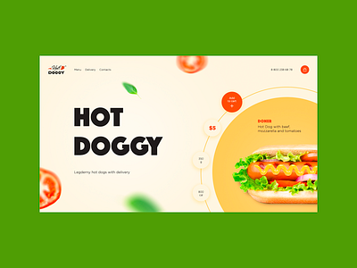 Hot Doggy design illustration ui web