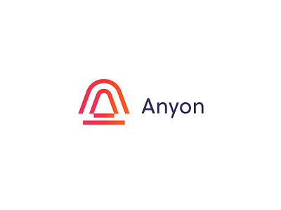 Anyon branding company logo finance geometric identity investment logo property real estate symbol technology