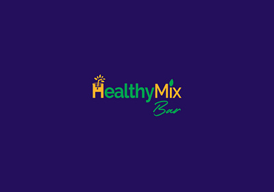 healthmix logo jpeg branding design designer flat illustrator logo logo design logos minimal typography