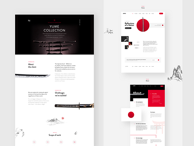 Yume Collection product design ui ui ux ux web web design website