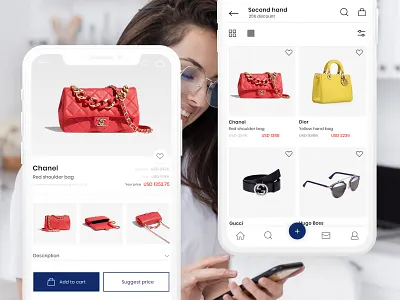 High-Fashion Marketplace app app design application bright design ecommerce app fashion app high fashion mobile ui online store ui ux