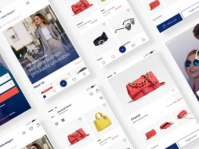 High-Fashion Marketplace app app design application bright design ecommerce app fashion app high fashion online shop store app ui ux