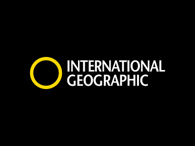 International Geographic black and red black and yellow brand branding design flat graphic design logo logo a day logo challenge logo design logo designer logo inspiration logo mark logo parody logos logotype national geographic rahalarts