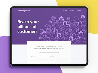 Contact Page Design for A Billion People branding branding and identity illustration photoshop typography ui uidesign uiux uiuxdesign uiuxdesigner uxdesign webdesign webdesign ui ux design website design