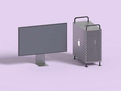 Mac Pro in Voxel Art 2019 apple art mac magicavoxel pro voxel