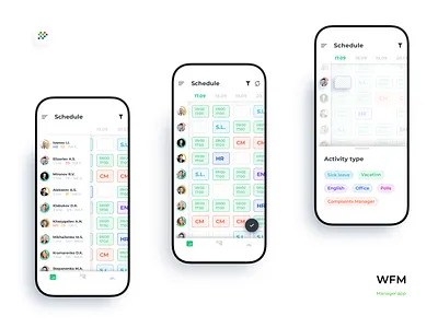 Schedule. Workforce Management App app branding design ios mobile schedule sketch app time ui ux view