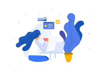 Work from home Classic illustration apple classic illustration clue co working coffee cup freelance writer indian design studio indian designer indianpix laptop mackbook meeting minimal minimal illustration office meeting team work desk work from home working working woman