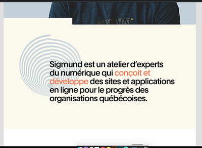 Atelier numérique design quebec sigmund ui website