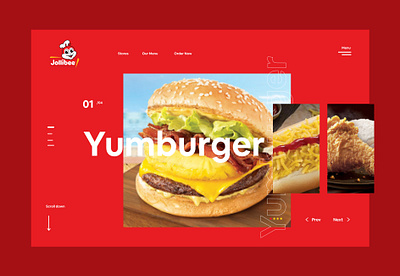 Jollibee mockup design ux